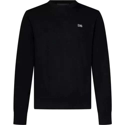 Crew Neck Logo Sweatshirt , male, Sizes: S, L, 2XL, XL, M - Dsquared2 - Modalova