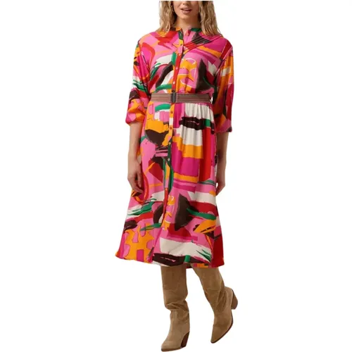 Rosa Maxikleid Cape Town Stil - Pom Amsterdam - Modalova