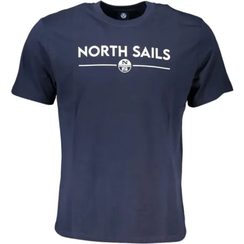 Bedrucktes Logo-T-Shirt , Herren, Größe: XL - North Sails - Modalova