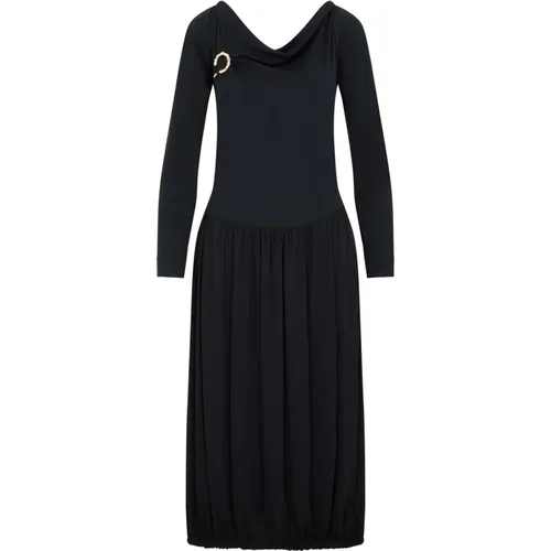 Draped Midi Dress , female, Sizes: XS - Lanvin - Modalova