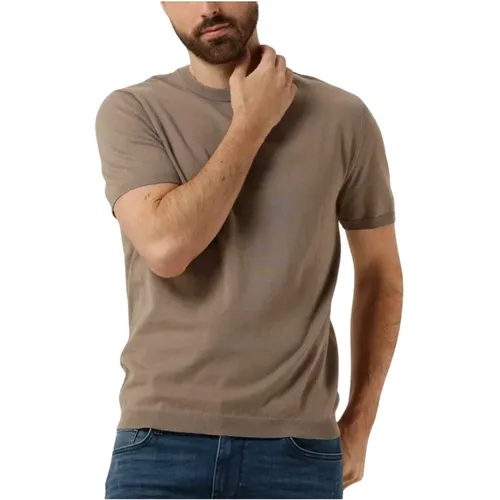 Herren Polo & T-Shirt Gestrickt Kurzarm , Herren, Größe: 2XL - Pure Path - Modalova