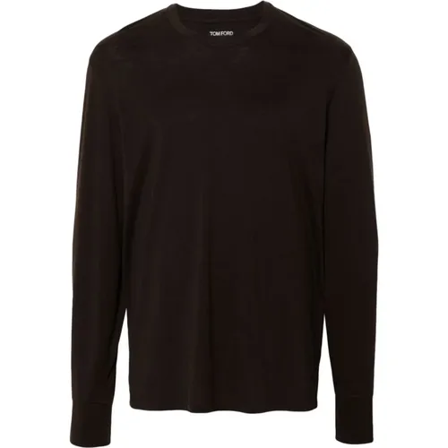 Long Sleeve Shirt , male, Sizes: 2XL, L, M - Tom Ford - Modalova