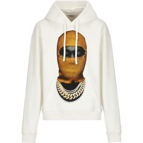 Cotton Hoodie with Mask20 Print , male, Sizes: L, S, XL, M - IH NOM UH NIT - Modalova