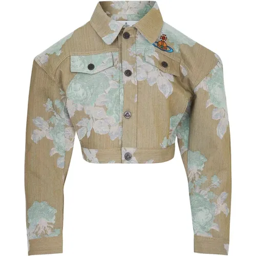 Cropped Denim Boxer Jacket , female, Sizes: S, M - Vivienne Westwood - Modalova
