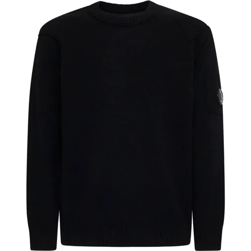 Schwarze Pullover Kollektion , Herren, Größe: M - C.P. Company - Modalova