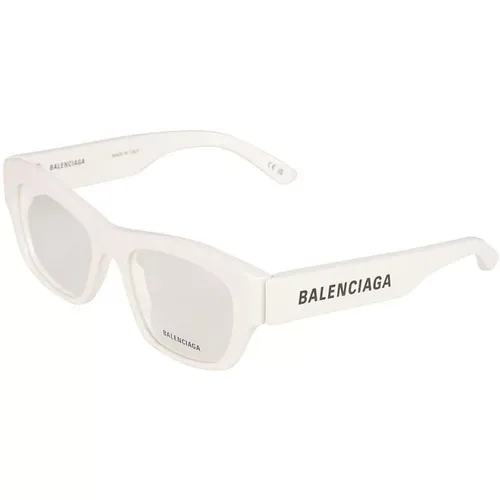 Weiße Transparente Bb0264O Sonnenbrille - Balenciaga - Modalova