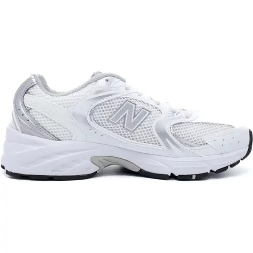 Weiß/Silber Lifestyle Sneakers - Unisex , Damen, Größe: 43 EU - New Balance - Modalova