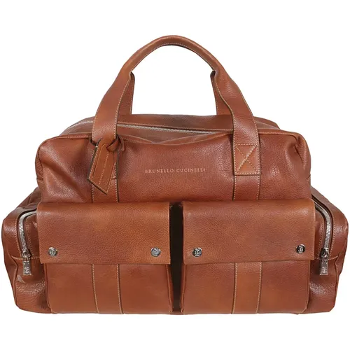Men's Bags Handbags C6608 Ss24 , male, Sizes: ONE SIZE - BRUNELLO CUCINELLI - Modalova