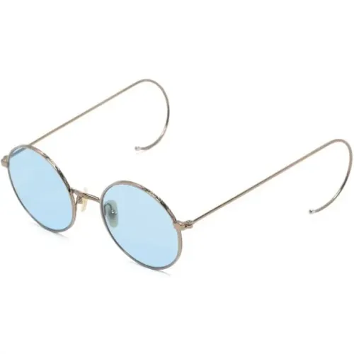 Gold Celebrity Blaue Sonnenbrille - Moscot - Modalova