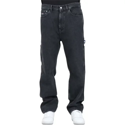 Retro Straight Cut Schwarze Jeans - Tommy Jeans - Modalova