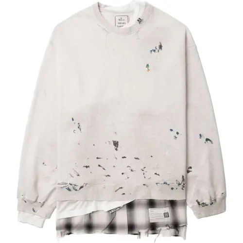 Distressed Finish Layered Sweater , male, Sizes: S - Maison Margiela - Modalova