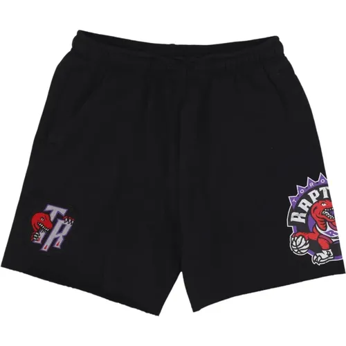 NBA Vintage Logo Fleece Shorts , Herren, Größe: S - Mitchell & Ness - Modalova