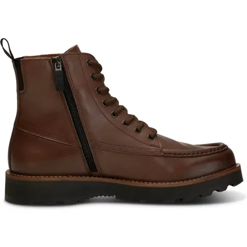 Classic Leather Lace Boot - TAN , male, Sizes: 7 UK, 10 UK, 6 UK - Shoe the Bear - Modalova