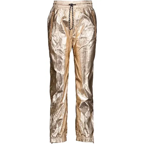Metallic Rose Gold Jogger Pants , female, Sizes: M - 10Days - Modalova