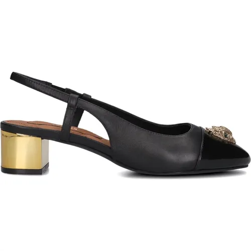 Schwarze Leder Slingback Pumps - Kurt Geiger - Modalova