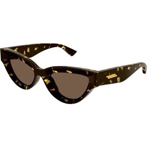 Blonde Havana/ Sunglasses Bv1249S , female, Sizes: 53 MM - Bottega Veneta - Modalova