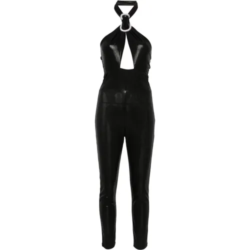 Schwarze CF Loop Kleider , Damen, Größe: M - Chiara Ferragni Collection - Modalova