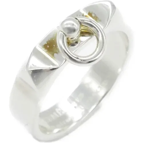 Pre-owned Metal rings , female, Sizes: ONE SIZE - Hermès Vintage - Modalova