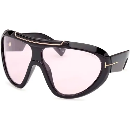 Linden Sunglasses /Pink Violet Cat , unisex, Sizes: ONE SIZE - Tom Ford - Modalova