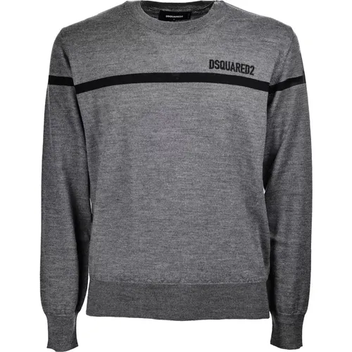 Modern Regular Fit Pullover Sweater , male, Sizes: S, L - Dsquared2 - Modalova