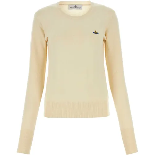 Ivory Baumwollmischung Pullover , Damen, Größe: S - Vivienne Westwood - Modalova