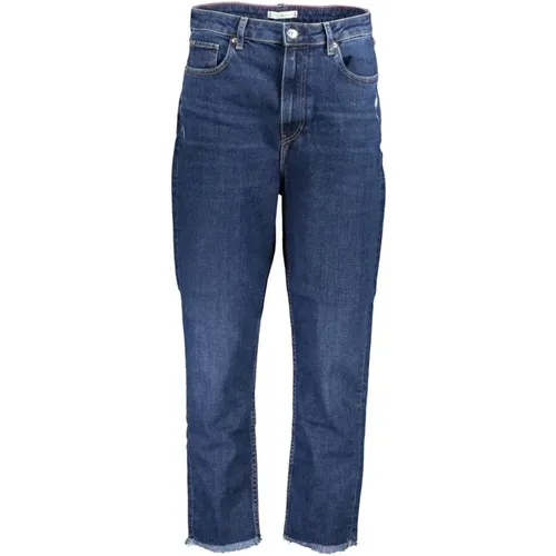 Fringed Carrot Cut Jeans with Worn Effect , female, Sizes: W27 L30, W28 L30, W26 L30, W29 L30, W25 L30 - Tommy Hilfiger - Modalova