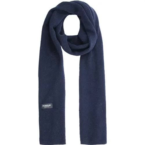 Cashmere Scarf with Logo , male, Sizes: ONE SIZE - Dondup - Modalova