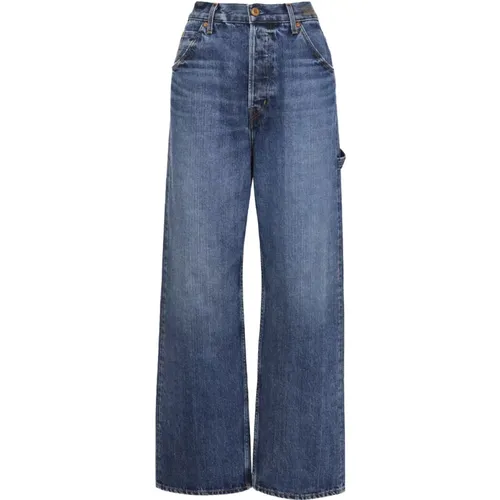 Vintage Wash Wide Leg Jeans , female, Sizes: W28 - Chloé - Modalova