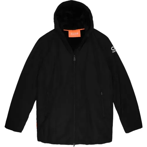 Nylon Kapuzenjacke mit Reißverschluss , Herren, Größe: L - Suns - Modalova