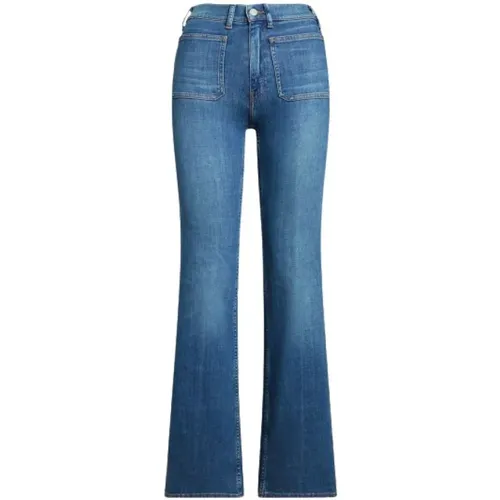 Hoch taillierte Flare Bootcut Jeans , Damen, Größe: W29 - Polo Ralph Lauren - Modalova