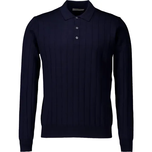 Dunkelblaues Poloshirt , Herren, Größe: L - Corneliani - Modalova