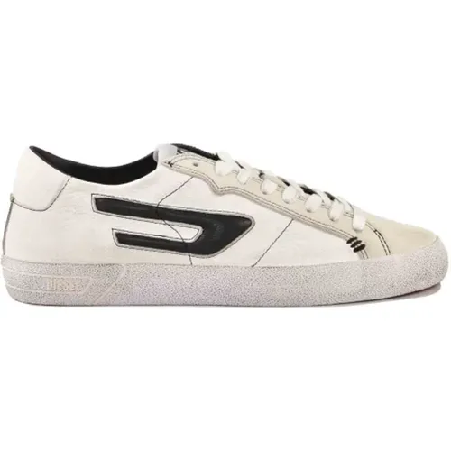 Leather Sneakers with Rubber Sole , male, Sizes: 11 UK - Diesel - Modalova