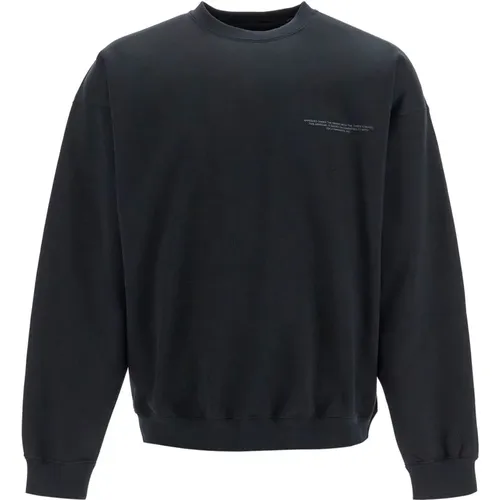 Oversized Logo Crewneck Sweatshirt , Herren, Größe: L - Y-3 - Modalova