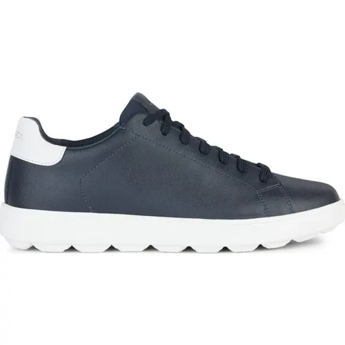 Navy Sneakers for Men , male, Sizes: 10 UK, 11 UK, 12 UK, 7 UK, 9 UK, 8 UK - Geox - Modalova