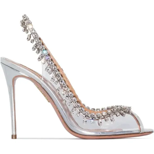 Temptation Crystal S , female, Sizes: 6 UK, 4 UK, 5 1/2 UK, 5 UK, 6 1/2 UK - Aquazzura - Modalova