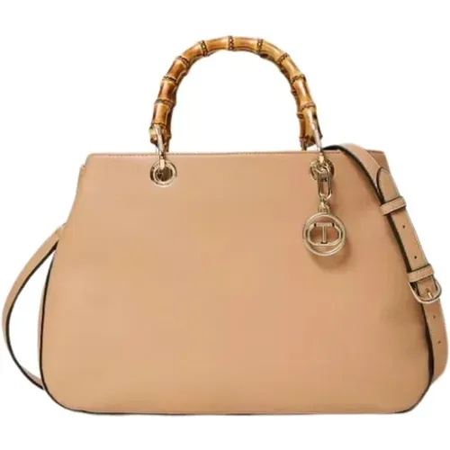 Florence Shopper Bag with Bamboo Handles , female, Sizes: ONE SIZE - Twinset - Modalova