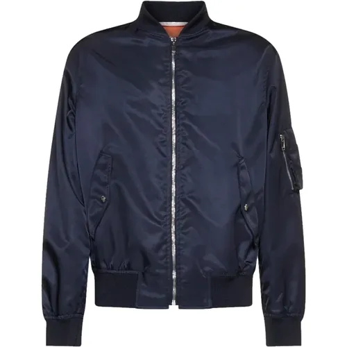 Jacket with Ribbed Trims , male, Sizes: M - Valentino - Modalova