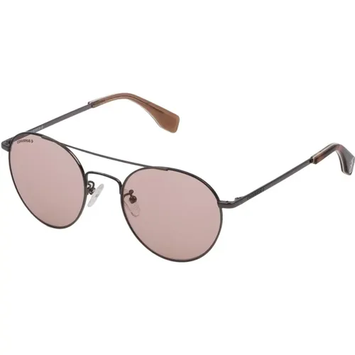 Gunmetal Pink Sonnenbrille SCO057Q-K53,Verlaufslinse Sonnenbrille Schwarzer Rahmen - Converse - Modalova