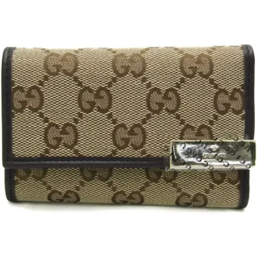 Pre-owned Canvas key-holders , female, Sizes: ONE SIZE - Gucci Vintage - Modalova
