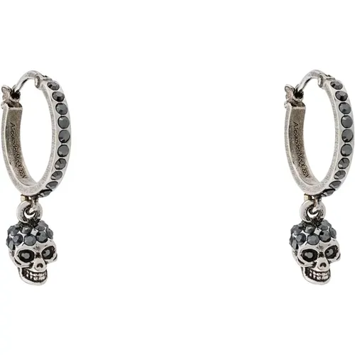 Metall Skull Haken Ohrringe - alexander mcqueen - Modalova