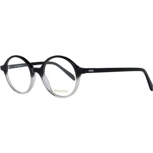 Schwarze runde optische Brillen für Frauen , Damen, Größe: ONE Size - EMILIO PUCCI - Modalova