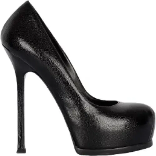 Pre-owned Leather heels , female, Sizes: 5 UK - Saint Laurent Vintage - Modalova