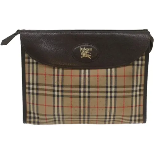 Pre-owned Canvas clutches , female, Sizes: ONE SIZE - Burberry Vintage - Modalova