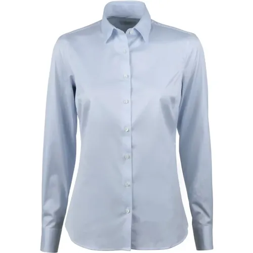 Hellblaues Stretch-Shirt , Damen, Größe: 2XL - Stenströms - Modalova