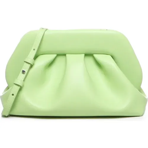 Grüne vegane Clutch-Tasche mit abnehmbarem Schulterriemen - THEMOIRè - Modalova