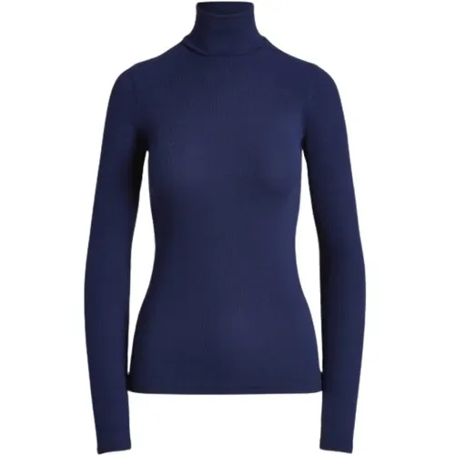 Slim Fit Ribbed Turtleneck , female, Sizes: M, 2XL - Polo Ralph Lauren - Modalova