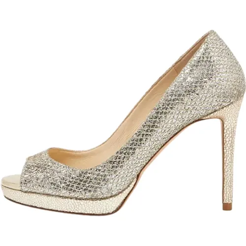 Pre-owned Fabric heels , female, Sizes: 2 1/2 UK - Jimmy Choo Pre-owned - Modalova
