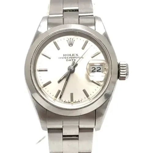 Pre-owned Stainless Steel watches , female, Sizes: ONE SIZE - Rolex Vintage - Modalova