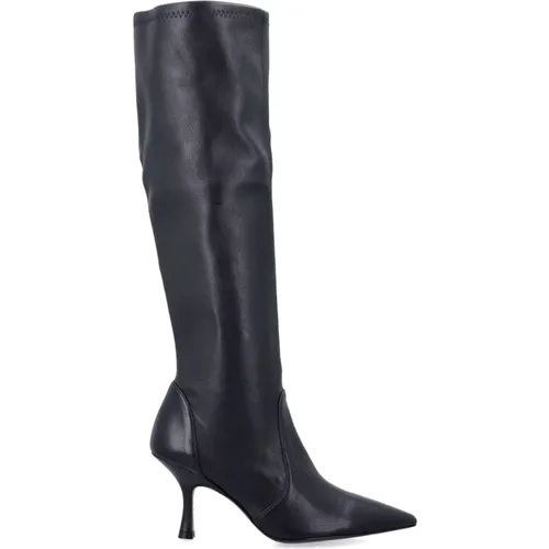 Schwarzer Geschlossener Stretch-Stiefel Naomi - Stuart Weitzman - Modalova