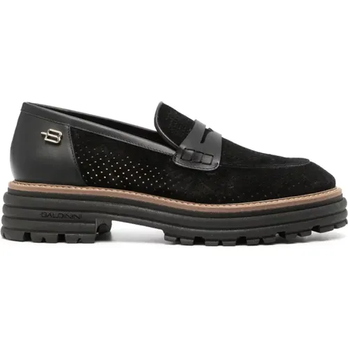 Schwarze Elegante Geschlossene Mokassins Loafers - Baldinini - Modalova